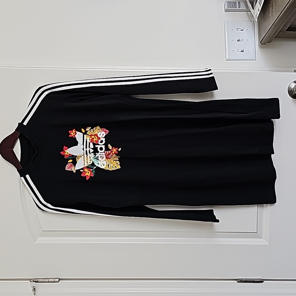 Adidas long sleeve jersey dress XL